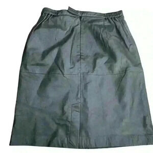 Jessica Holbrook Black Leather  Lined Pencil Skirt NWT Sz 10